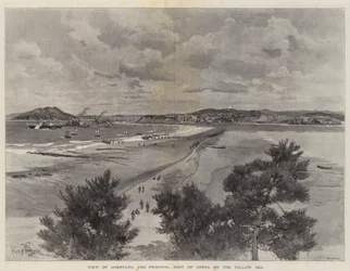 Vue de Chemulpo, le principal port de Corée sur la mer Jaune